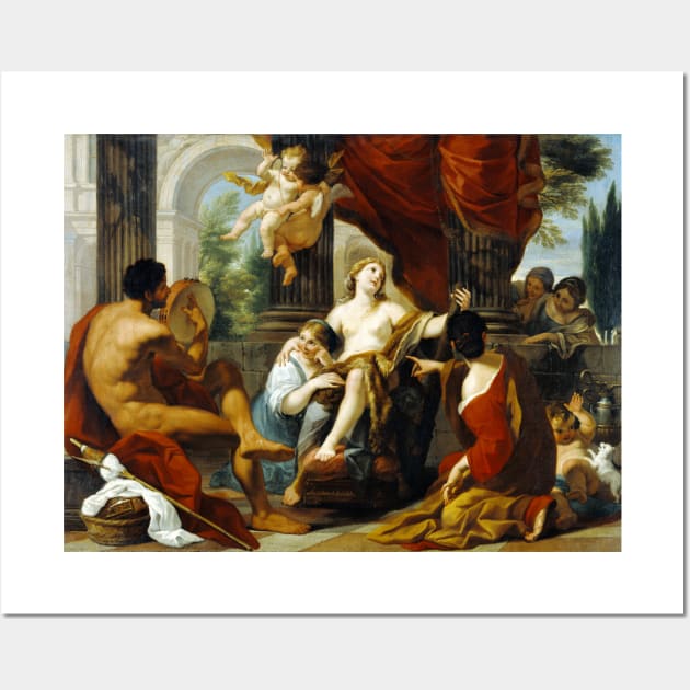 Luigi Garzi Hercules and Omphale Wall Art by pdpress